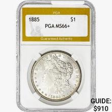 1885 Morgan Silver Dollar PGA MS66+