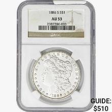 1886-S Morgan Silver Dollar NGC AU53