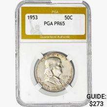 1953 Franklin Half Dollar PGA PR65