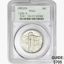 1926-S Oregon Trail Half Dollar PCGS MS64