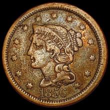 1856 Braided Hair Large Cent LIGHTLY CIRCULATED