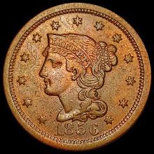 1856 Braided Hair Large Cent CLOSELY UNCIRCULATED