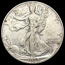 1938-D Walking Liberty Half Dollar CLOSELY UNCIRCU