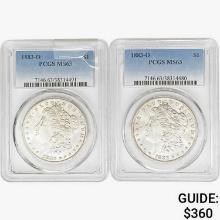 1883-O [2] Morgan Silver Dollar PCGS MS63