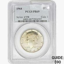 1964 Kennedy Half Dollar PCGS PR69