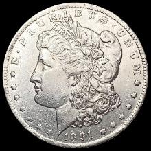 1891-CC Morgan Silver Dollar CHOICE AU