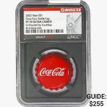 2023 $1 Coca-Cola Bottle Cap NGC PF70 ULTRA CAMEO