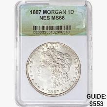 1887 Morgan Silver Dollar NES MS66