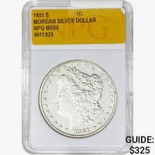 1881-S Morgan Silver Dollar NPG MS65