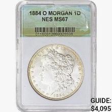 1884-O Morgan Silver Dollar NES MS67