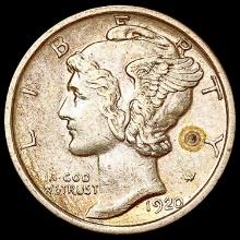 1920-S Mercury Dime CLOSELY UNCIRCULATED