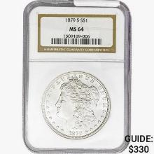 1879-S Morgan Silver Dollar NGC MS64