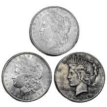 [3] 1883-1934 US Silver Dollars HIGH GRADE