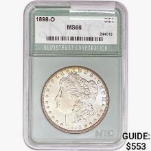 1898-O Morgan Silver Dollar NTC MS66