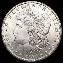 1881-CC Morgan Silver Dollar GEM BU