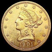 1901 $10 Gold Eagle UNCIRCULATED