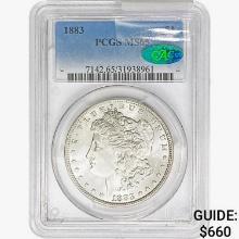 1883 CAC Morgan Silver Dollar PCGS MS65