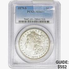 1879-S Morgan Silver Dollar PCGS MS65+