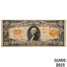 FR. 1187 1922 $20 TWENTY DOLLARS GOLD CERTIFICATE CURRENCY NOTE VERY FINE+