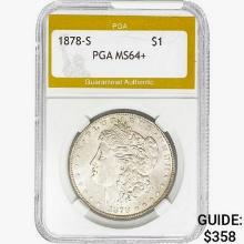 1878-S Morgan Silver Dollar PGA MS64+