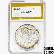 1904-O Morgan Silver Dollar PGA MS67
