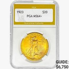1923 $20 Gold Double Eagle PGA MS64+