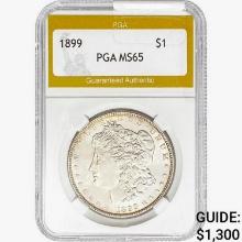 1899 Morgan Silver Dollar PGA MS65