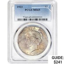 1923 Silver Peace Dollar PCGS MS65