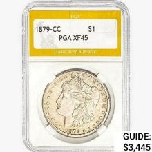 1879-CC Morgan Silver Dollar PGA XF45