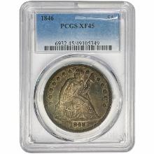 1846 Seated Liberty Dollar PCGS XF45