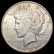 1925-S Silver Peace Dollar CLOSELY UNCIRCULATED