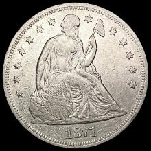 1871 Seated Liberty Dollar CLOSELY UNCIRCULATED