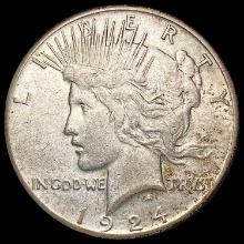 1924-S Silver Peace Dollar LIGHTLY CIRCULATED
