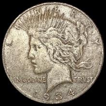 1934-D Silver Peace Dollar LIGHTLY CIRCULATED