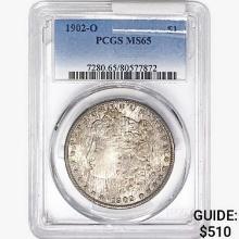 1902-O Morgan Silver Dollar PCGS MS65