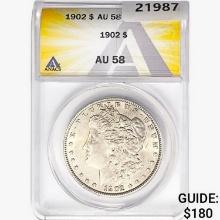 1902 Morgan Silver Dollar ANACS AU58