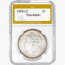 1878-CC Morgan Silver Dollar PGA MS64+