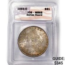 1883-O Morgan Silver Dollar ICG MS65