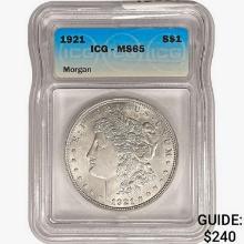 1921 Morgan Silver Dollar ICG MS65