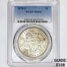 1878-S Morgan Silver Dollar PCGS MS64