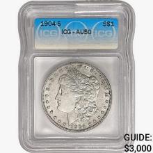 1904-S Morgan Silver Dollar ICG AU50