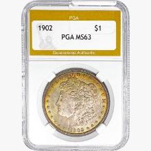 1902 Morgan Silver Dollar PGA MS63