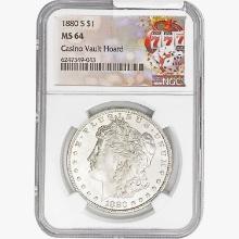 1880-S Morgan Silver Dollar NGC MS64 Casino Vault Hoard