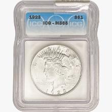 1923 Morgan Silver Dollar ICG MS65