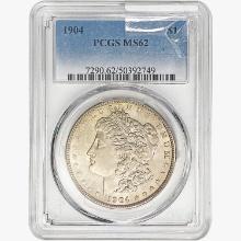 1904 Morgan Silver Dollar PCGS MS62