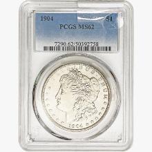 1904 Morgan Silver Dollar PCGS MS62