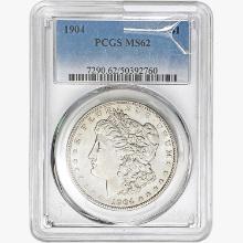 1904 Morgan Silver Dollar PCGS MS62