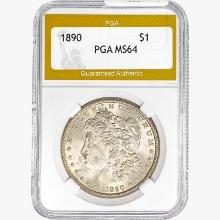 1890 Morgan Silver Dollar PGA MS64