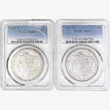 [2] 1899-O & 1904-O Morgan Silver Dollar PCGS MS63
