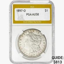 1897-O Morgan Silver Dollar PGA AU58